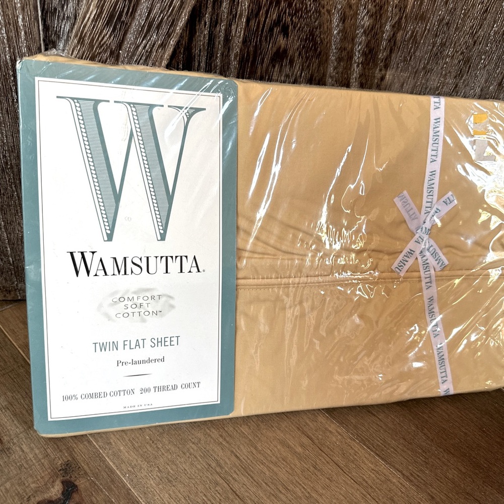 Wamsutta comfort soft cotton twin flat sheet